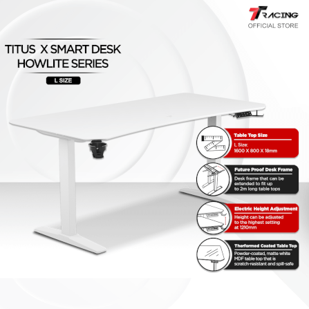 โต๊ะปรับระดับ TTRACING TITUS X SMART DESK 1.6M สี HOWLITE_1